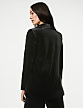 Velvet Relaxed Single Breasted Blazer
