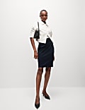 Jersey Knee Length Pencil Skirt