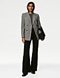 Relaxed Pinstripe Blazer with Wool
