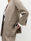 Collarless Relaxed Blazer