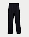 Pantalon slim en coton mélangé longueur cheville