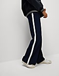 Side Stripe Wide Leg Trousers