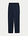 Jersey Twill Straight Leg Trousers