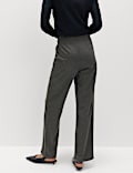 Jersey Twill Straight Leg Trousers