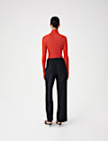 Elegante Nadelstreifenhose mit geradem Bein