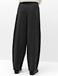 Tailored Barrel Leg Trousers
