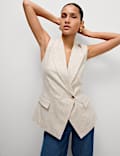 Linen Blend Waistcoat