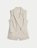 Linen Blend Waistcoat