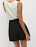 Jacquard Mini Bubble Hem Skirt