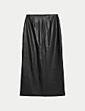 Leather Look Midaxi Pencil Skirt