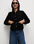 Textured Jacket with Wool