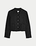 Textured Jacket with Wool