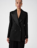 Taillierte Smoking-Jacke mit Spitzrevers