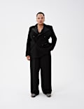 Taillierte Smoking-Jacke mit Spitzrevers