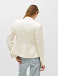 Blazer texturizado de aspecto satinado