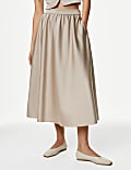 Satin Midaxi Circle Skirt