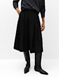 Pleated Midi Circle Skirt