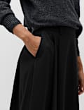 Pleated Midi Circle Skirt