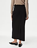 Split Back Maxi Column Skirt