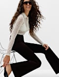 Velvet Flared Trousers