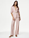 Linen Rich Relaxed Single Breasted Blazer