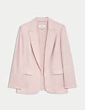 Linen Rich Relaxed Single Breasted Blazer