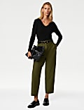 Jersey Tapered Ankle Grazer Trousers