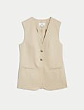 Lyocell Rich Longline Waistcoat