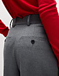 Pantalon coupe large en flanelle