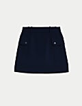 Twill Mini Cargo Skirt