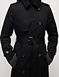 Petite Cotton Rich Double Breasted Trench Coat