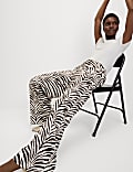 Elasticated Waist Wide Leg Trousers