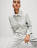 Collared Cropped Jacket