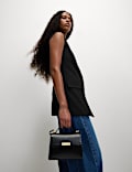 V-Neck Button Through Longline Waistcoat