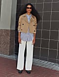 Kurzer Trenchcoat mit hohem Baumwollanteil und Stormwear™