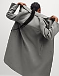 Wool Blend Longline Tailored Coat