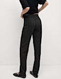 Jersey Straight Leg Trousers with Stretch