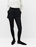 Tailored Mid Rise Cropped Shorts