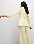 Tailored Collarless Blazer