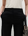 Cotton Rich Straight Leg Trousers