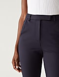 Jersey Slim Fit Ankle Grazer Trousers