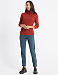 Jersey Slim Fit Ankle Grazer Trousers