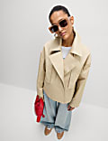 Cotton Rich Short Trench Coat