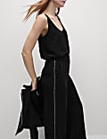 Embellished Tailored Wide Leg Trousers