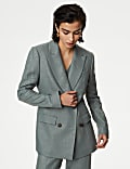 Linen Rich Tailored Double Breasted Blazer