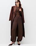 Satin Elasticated Waist Balloon Trousers