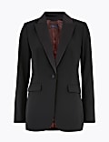 Blazer de smocking coupe droite et ajustée