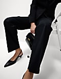Cotton Rich Straight Leg Trousers