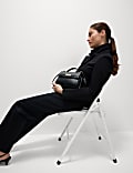 Cotton Rich Straight Leg Trousers