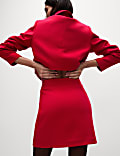 Side Split Mini A-Line Skirt